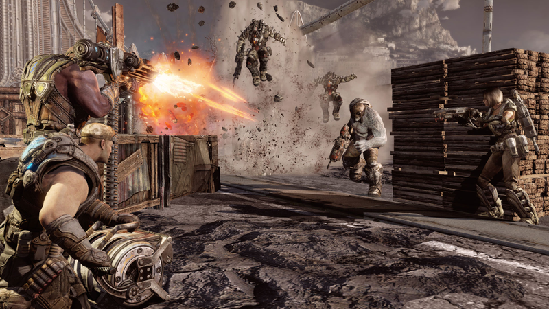 Illustration for article titled Brown Badasses Are Back: A Boatload of Gears of War 3 Campaign Screens
